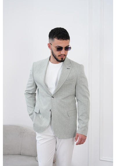 Dupont Classics Dupont Slim Fit Sivri Yaka 6 Drop Çift Yırtmaç Keten Blazer Ceket - Nefes Alabilen Hafif Erkek Ceket Yeşil Dupont Classics Dupont Slim Fit Sivri Yaka 6 Drop Çift Yırtmaç Keten Blazer Ceket - Nefes Alabilen Hafif Erkek Ceket Yeşil