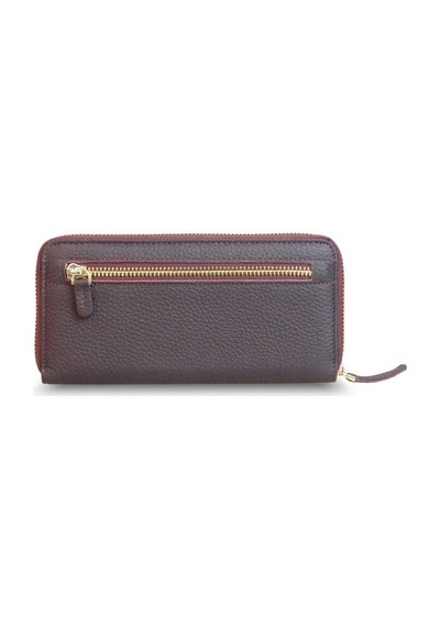 Guard Mat Bordo Hakiki Deri Kadın Cüzdanı P1263 Bordo
