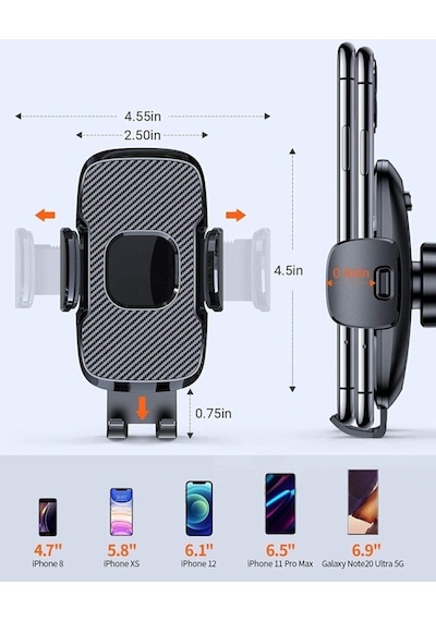 Araç Içi Otomatik Telefon Tutucu Cam Ve Torpido Için Yüksek Kalite Ücret Iade Garantili