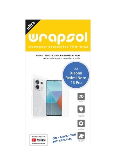 Xiaomi Redmi Note 13 Pro Ön, Arka Ve Yan 360 Derece Tam Kaplama Poliüretan Film