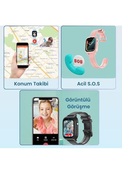Harvox Hx Kids 4g Max Sim Kartlı Akıllı Çocuk Saati 3 Kordonlu Gps Konum Takibi Arama Konuşma 4g Destekli Pembe Harvox Hx Kids 4g Max Sim Kartlı Akıllı Çocuk Saati 3 Kordonlu Gps Konum Takibi Arama Konuşma 4g Destekli Pembe