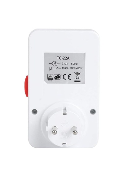 Tr 3500 Watt Mekanik Günlük Zaman Ayarlı Priz, Su Ayarlı, Kuluçka İçin, Bahçe Sulama, Aydınlatma