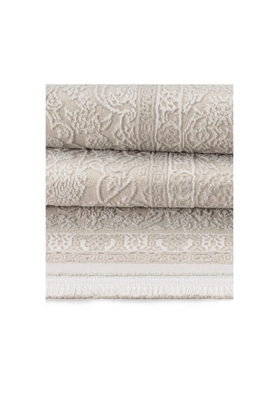 Elvey Home 7135 Krem Modern Desen Doğal Taban Koridor Mutfak Çocuk Oturma Odası Salon Halı Yolluk 7135kemik