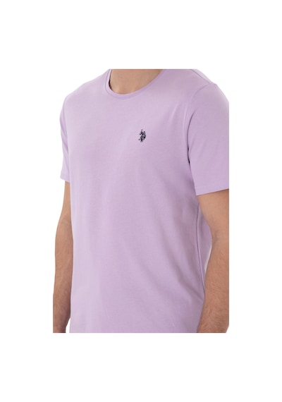 U.S. Polo Assn. Erkek Bisiklet Yaka Basic T-shirt Lila