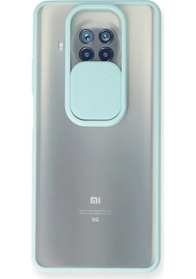 Newface Xiaomi Mi 10t Lite Kılıf Palm Buzlu Kamera Sürgülü Silikon - Turkuaz