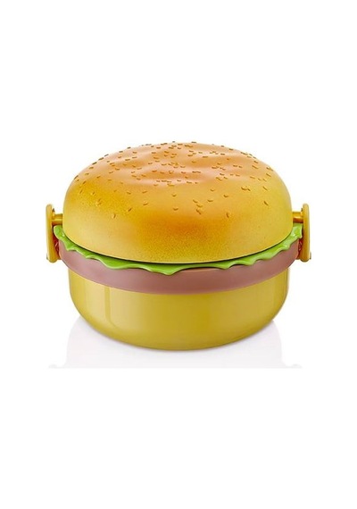 Hamburger Görünümlü Beslenme Ve Saklama Kabı Çok Renkli 86934404