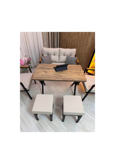 Houseart Mila ,model, Balkon, Bahçe, Cafe, Metal Koltuk Takımı, Bahçe Takımı , Çay Seti, 2+1+1 , Yemek Masası , Balkon Mobilyası Krem Houseart Mila ,model, Balkon, Bahçe, Cafe, Metal Koltuk Takımı, Bahçe Takımı , Çay Seti, 2+1+1 , Yemek Masası , Balkon Mobilyası Krem
