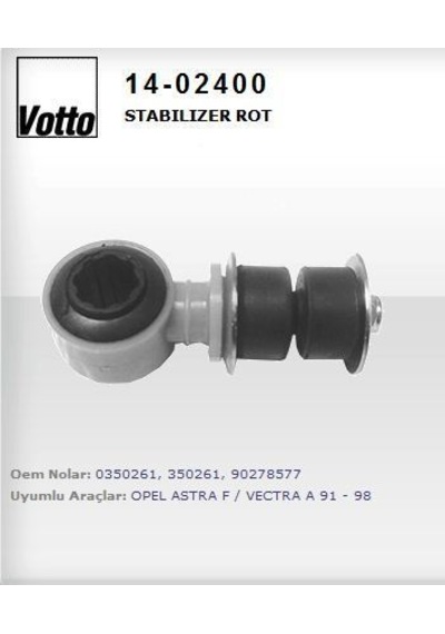 VOTTO 14-2400 Stabilizer Z Rotu Astra F 91-99 Vectra A 88-95 Calıbra 90-97 18Mm