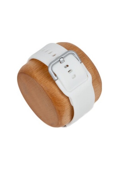 Samsung Galaxy Uyumlu Watch 46mm Klasik Beyaz Silikon Kordon - Beyaz