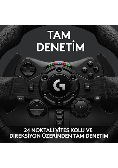 Logitech G G923 Driving Force Yarış Direksiyonu Ve Pedal Pc/Plays