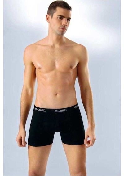 Erkek Boxer Likralı Penye 6 Adet Siyah 2Xl 001