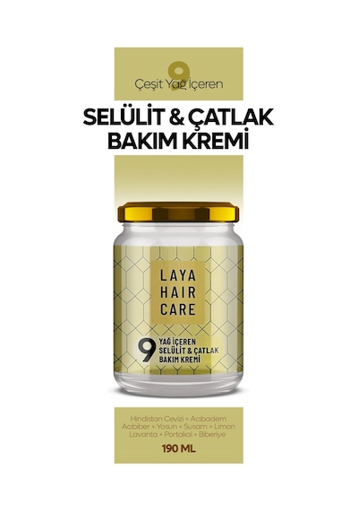 Laya Hair Care Selülit ve Çatlak Bakım Kremi 190 ML