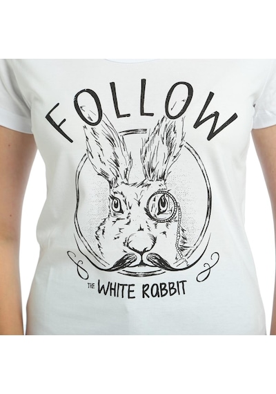 Bant Giyim - White Rabbit Beyaz Kadın T-Shirt Tişört Bant Giyim - White Rabbit Beyaz Kadın T-Shirt Tişört