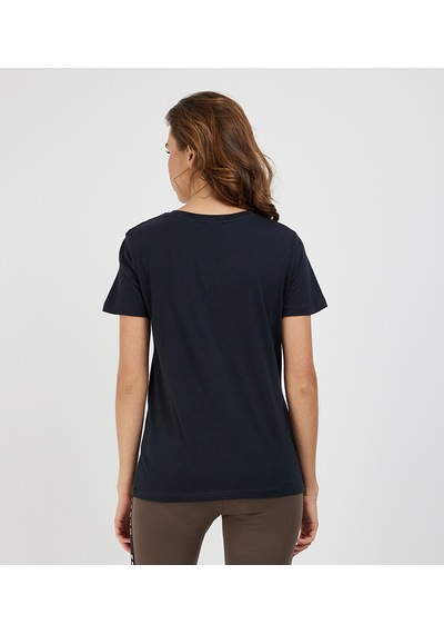 Guess Adele Regular Fit Önde Logolu Kadın T-shirt V2yı07k8hm0 Lacivert