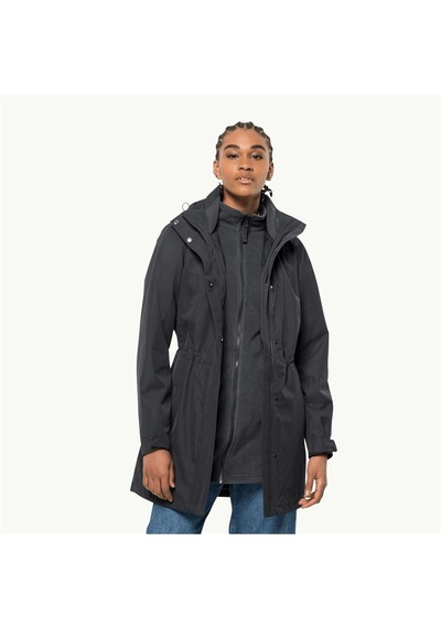 Jack Wolfskin Ottawa Kadın Mont C-jac107244b30v37 Siyah