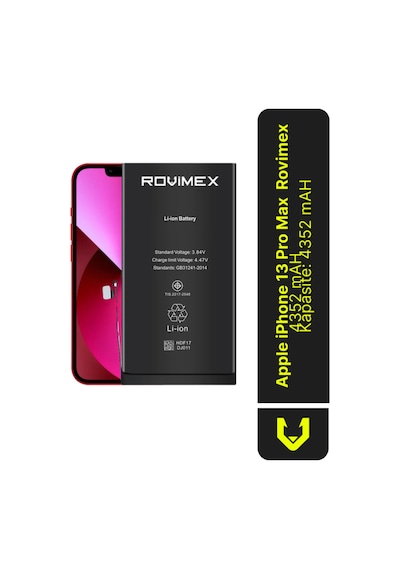 Apple Apple iPhone  Uyumlu   Uyumlu  13 Pro Max Batarya Pil - 4352 Mah