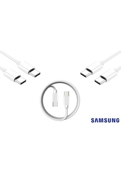 Samsung Galaxy Uyumlu Type-c To Type-c Super Hızlı Şarj Kablosu Data Kablosu 3.0 Amper 100cm