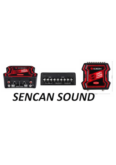 Edison Ed-se4.60d 4 Kanal Mini Class D Oto Amfi 4x60 Rms Hi-level Giriş Sencan Sound