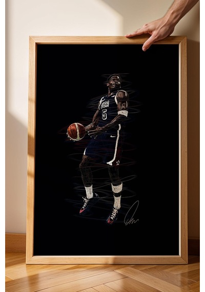 Anthony Edwards Çerçeveli Tablo Nba Basketbol - Estetik Poster