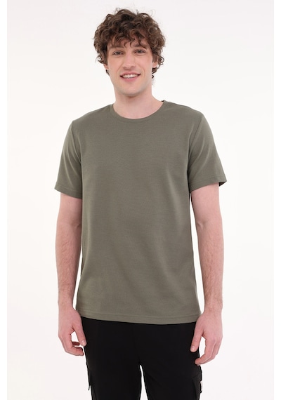 Kinetix Mb Cz Jk 11bs101 5fx Haki Erkek Kısa Kol T-shirt Haki