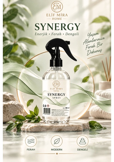 Oda Kokusu Sprey Sinerji Çiçek Kalıcı Oda Parfümü 500 Ml Çiçek Bahçesi