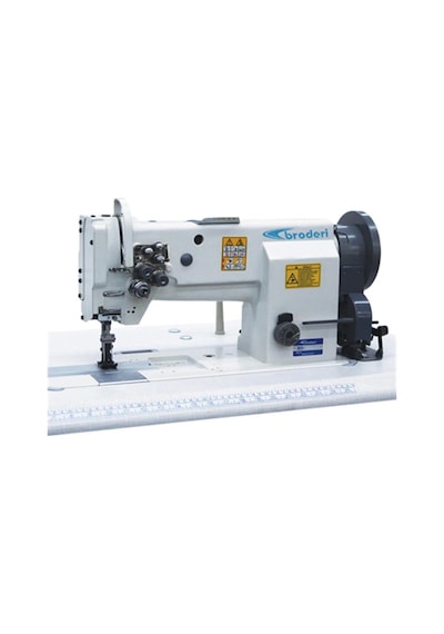 Broderi BD-20608-2 Çift Pabuç Çift İğne Ayak İğne Transportlu Deri Dikiş Makinesi