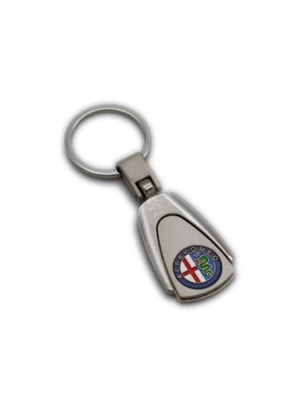 Alfa Romeo Metal Oval Anahtarlık Şık Kaliteli Aksesuar Çanta Araba New