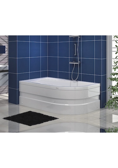 Shower 75X150 Stany Asimetrik Oval Küvet