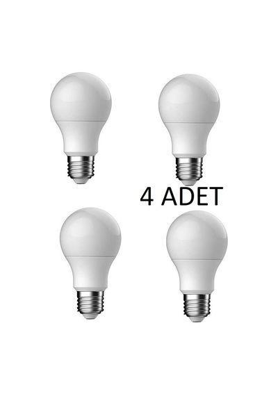 9W Smd Tasarruflu Led Ampul Beyaz Işık E27-220V 4 Adet