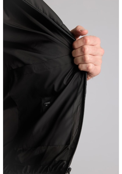 Defacto Sıcak Tutan Su İtici Slim Fit Dik Yaka Astarlı Fermuarlı Rüzgar Geçirmez Şişme Mont C5631ax26wnbk27 Siyah-bk27
