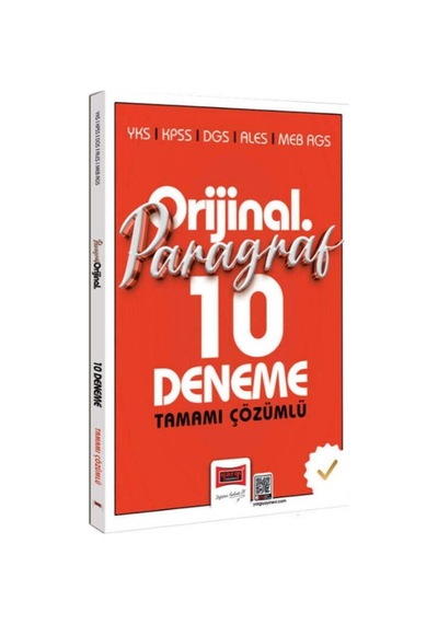 Yargı Yayınları Yks Kpss Dgs Ales Meb Ags Orijinal Paragraf Tamamı Çözümlü 10 Deneme