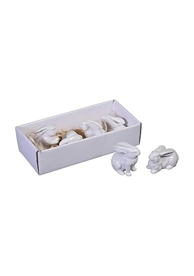 Co-op Beyaz Seramik Tavşanlar, 6 Lı Set