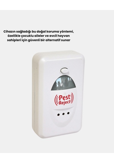 Ultrasonik Haşere Kovucu Cihaz, Sessiz Kimyasalsız Etkili Koruma