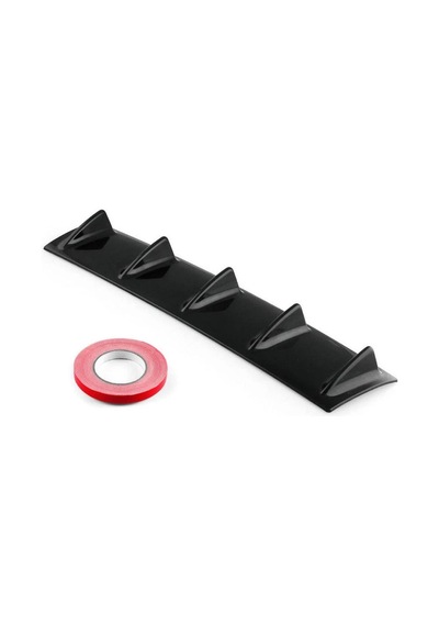 Mini Köpek Balığı Difüzör Plastik Arka Tampon Eki Parlak Siyah 58x15cm