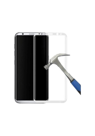 Samsung Uyumlu S8 5D Tam Kaplayan Kavisli Cam