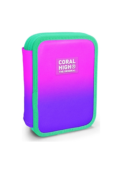 Coral High İki Karlı Organizer Kalemlik - Pembe Mor Gradyan, Kız Çocuk, Pembe Mor Gradyan Pembe - Mor