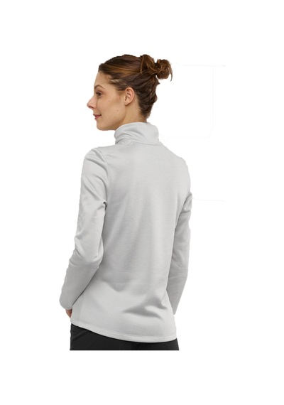 Salomon Transition Half Zip Kadın Fleece Beyaz Beyaz