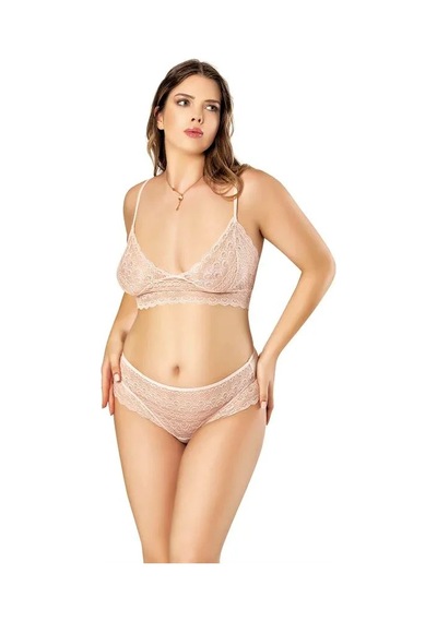 Ang Butik Kadın Büyük Beden Sabahlıklı Gecelik Takım Görsel