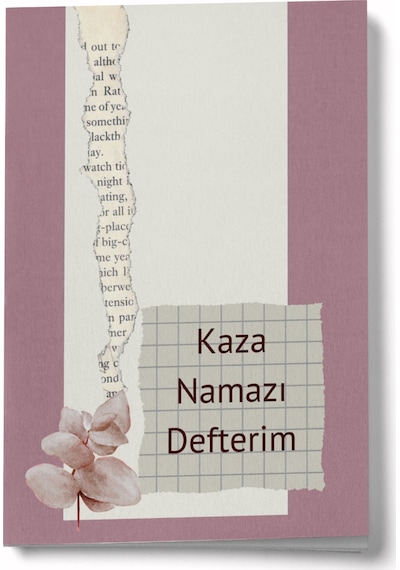 1 Yıllık Kaza Namazı Defterim - Pembe Çok Renkli