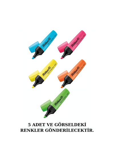 Pelikan 490 Fosforlu Kalem 5 Renk Set 5 Renk Set