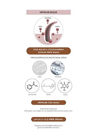 Mıssha Dökülme Karşıtı Biotin-kolajen-pantenol İçerikli Besleyici Kirpik Bakım Serumu No Retouch Lash Serum