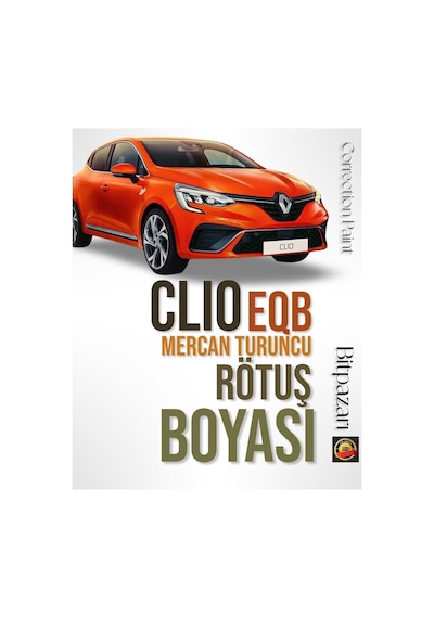 Ayrex Flea Market Renault Clio Mercan Turuncu Eqb Otomobil Sedefli Rötüş Boyası 20+20ml Çift Şişe, Renoeqbff
