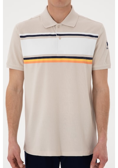 U.S. Polo Assn. Erkek Regular Fit Polo Yaka Taş Tişört 50306858-VR049