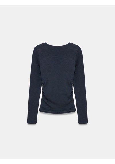 Dilvin 33215 Sıcak Tutan V Yaka Bra-free Top K.lacivert