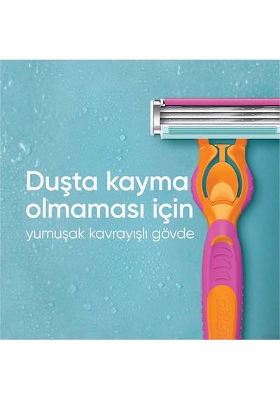 Gillette Simply Venus 3 Miami Tıraş Makinesi Gövdesi + 4 Bıçak