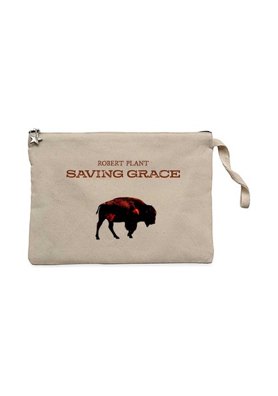 Robert Plant Saving Grace Krem Clutch Astarlı Cüzdan / El Çantası
