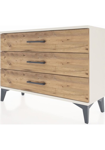 Arges Şifonyer 3 Çekmeceli 88x30x64 Aytaşı-çam Aytaşı