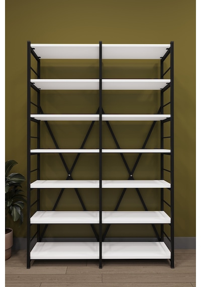 Modern 12 Raflı Metal Kitaplık Üçlü Ayrılabilir Modül Dekoratif Çok Amaçlı Kitaplık Metalk02 Antrasit Modern 12 Raflı Metal Kitaplık Üçlü Ayrılabilir Modül Dekoratif Çok Amaçlı Kitaplık Metalk02 Antrasit