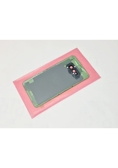 Samsung Galaxy S10 E Uyumlu Arka Kapak Batarya Kapağı - Siyah - Full Lensli Çok Renkli