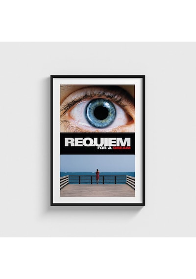 Requiem For A Dream 2000 Film Posteri Tablo Çerçeveli Poster Duvar Dekorasyonu Siyah Çerçeveli Tablo Siyah Çerçeveli Tablo Dn11d336sıyah